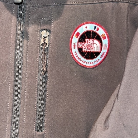 𝅺Rare Northface brown soft shell 1990 Trans-Antarctica Expedition coat size med - Picture 8 of 12
